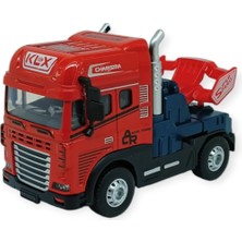 Aslanoğlu Store Metal Tır 1:24 - Sesli Işıklı Tır 13 cm - Kırmızı - 1 Adet