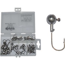 Captain 6436 Compact Eco Mix Kutulu Jig Head Seti 2-3-5-7gr 34LÜ Set