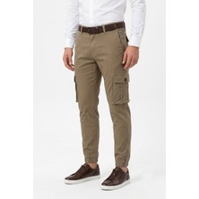 Baglan Erkek Kanvas Kargo Cepli Paça Lastikli Pantolon BGL-ST05471