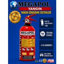 Megapol 1 kg Tozlu Marin Belgeli/tekne Sertifikalı/yangın Söndürme Cihazı, Yangın Söndürme Tüpü, Yangın Söndürücü, Yangın Söndürme Cihazları, Yangın Söndürme Malzemeleri,