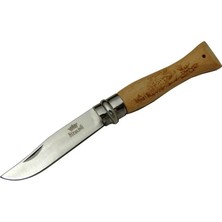 Aslanoğlu Store Sterling T0195 Bahçe Çakı 16 cm - Ahşap Sap, Bilezikli, Kılıflı