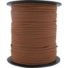 Mg Ropes Bileklik,outdoor ve Hobi Paracord Ip 4 mm No:57 Turuncu Siyah Desenli