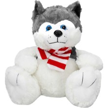 My Best Store 1030 Oturan Husky Atkılı Köpek 30 cm