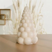 Helis Craft Çam Ağacı Bubble Silikon Kalıp - Taş Tozu, Mum, Kokulu Taş, Epoksi ve Wax Döküm Kalıbı 10.5 cm