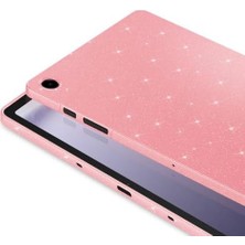 Plus Moda Galaxy Tab S11/S10 Lite FE/S10/S9 Fe/s9/s7-S8 ile Uyumlu Kılıf Işıltılı Parlak Görünüm Koton (12.4inç Değildir) Pembe