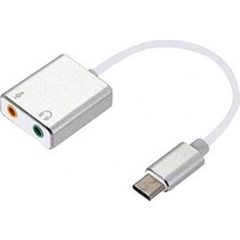 Plus Moda 2in1 Type-C Den Mikrofon ve Kulaklık Çevirici 7.1 Dönüştürücü