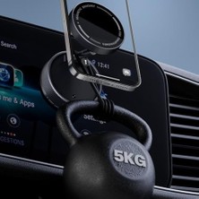 Plus Moda 360° Dönebilen Manyetik Telefon Tutucu, Vakumlu Araç Içi Montaj, Uyumlu