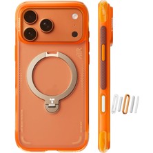 Plus Moda Ostand Q3 Air 17 Pro Için Kılıf 6,3 Inç Daha Güçlü Manyetik Standlı, Için Uygun, Hava Yastıkları Askeri Koruma, 17 Pro Kılıfı Için Kamera Kontrolü, Darbeye Dayanıklı ve