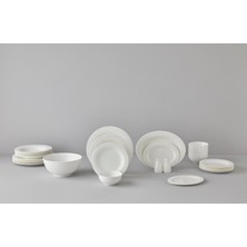 Plus Moda Be Original Aristo 30 Parça China Porselen Yemek Takımı – 6 Kişilik, Modern Minimalist Tasarım