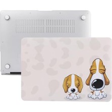 Plus Moda MacBook Air 13 Kılıf A1369 A1466 Uyumlu Köpek Desenli Tpu Ince Hafif Darbe Emici Lazer Uv Baskılı Sert Koruyucu Kapak Karışık