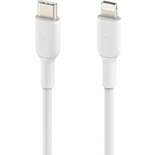 Plus Moda Usb-C - Lightning Kablosu (Hızlı Şarj Kablosu) Hızlı Şarj Mfi Sertifikalı Usb-C Kablosu (Beyaz, 1 M)