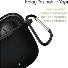 Plus Moda Freebuds Se 3 Için Kulaklık Kılıfı Darbelere ve Çizilmeye Karşı Kasa Koruyucu Freebuds Se3 Kılıfı Tam Koruma Sağlayan Kalın Yapılı Taşıma Askılı Freebuds Se 3 Koruma (Siyah)