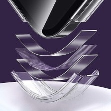 Plus Moda 14 Pro Max Için ile Uyumlu Kılıf Kamera Korumalı Sert Transparan Kapak Derin Mor