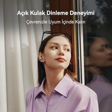 Plus Moda Freeclip, Çığır Açan Estetik Tasarım, Tüy Kadar Hafif, Açık Kulak Tasarımı, Yapay Zeka Destekli Kristal Netliğinde Arama, Uzun Pil Ömrü, Çift Cihaz Bağlantısı, Pembe Altın