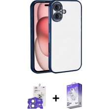 Marsilyan™- iPhone 17 Kılıf Vadi Minimal - Siyah Bilvis 5in1 3D Magic Cam Ekran Koruyucu + Bilvis Titan Kamera Lens - Akmı