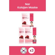 Dermal Sıkılaştırıcı, Nemlendirici ve Yumuşatıcı Nar Özlü Kolajen Maske 23 gr 3 Adet