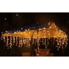 Plus Moda 4 Metre 8 Fonksiyonlu Dekoratif Saçak Sarkıt Perde LED Eklenebilir LED Süsleme LED LED Işık Ledli Işık Yılbaşı LED Yılbaşı Işık Yılbaşı Süsü
