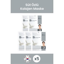 Dermal Sıkılaştırıcı, Nemlendirici ve Besleyici Süt Özlü Kolajen Maske 23 gr 5 Adet