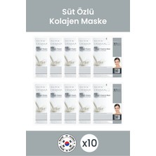 Dermal Sıkılaştırıcı, Nemlendirici ve Besleyici Süt Özlü  Maske X10 Adet