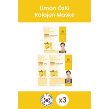 Dermal Aydınlatıcı, Destekleyici ve Nemlendirici Limon Özlü Kollajen Maske 23 gr 3 Adet