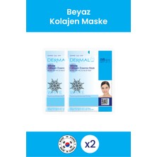 Dermal Aydınlatıcı, Nemlendirici, Sıkılaştırıcı Beyaz Kolajen Maske Seti 23 gr. 2 Adet