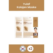 Dermal Aydınlatıcı, Sakinleştirici, Nemlendirici Yulaf Özlü Kolajen Maske 23 gr 3 Adet