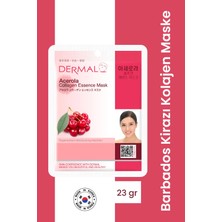 DERMAL Yenileyici, Nemlendirici, Besleyici Barbados Kirazı Özlü Kolajen Maske 23gr