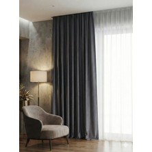 Miabella Home Mr.stock Antrasit Blackout Işık Geçirmez Güneşlik Fon Perde Tek Kanat - 12189
