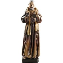Plus Moda Needzo Plc 20,3 cm Yapay Reçine Saint St Padre Pio Pius Heykel Figür Yazı Masası