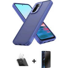 Pileli Store Pilelistore™ Redmi Note 10 Pro Kılıf Atlas Form - Siyah 3D Antistatik Hayalet Cam Ekran Koruyucu + Kamera Lens Koruma Cam - Sf