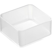 Plus Moda 3640 Tower Istiflenebilir Düzenleyici S, Beyaz, Ps Reçine, Minimalist Tasarım, 8 x 8 x 3,7 cm (Uxgxy)