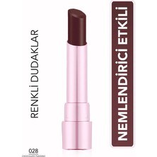 Flormar Stick Kahverengi Ruj Yarı Transparan & Parlak Bitişli Nemlendirici Etkili 028 Chocolate Pudding