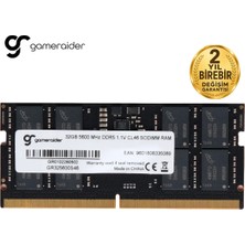 Gameraider 32GB(1X32GB) 5600MHZ CL46 Ddr5 Notebook Ram - Bulk (GR325600S46)