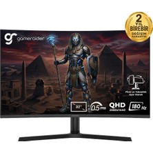 Gameraider Horus GR32QC18V 32 Inç 180Hz 0.5ms 2k Qhd Adaptive Sync Va Kavisli Pivot Gaming Monitör