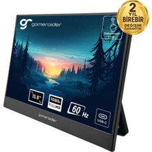 Gameraider P15 Touch 15.6 Inç 60Hz Full Hd IPS Dokunmatik Taşınabilir Monitör
