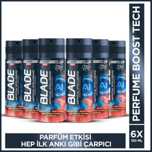 Blade Artificial Intelligence 1.0 Erkek Alüminyumsuz Deodorant 6x150 Ml Hızlı Kurur,Leke Bırakmaz