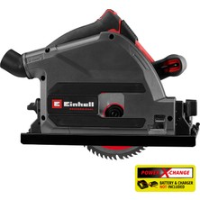 Einhell Profesyonel Akülü Daldırma Testere TP-PS 18/165 Li BL - Solo Power X-Change (18 V, 165 mm testere bıçağı, Kömürsüz, 56 mm kesme derinliği, aletsiz ayar, akü dahil değildir) - 4331400