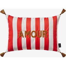 Chiara Alessi Amour Kırmızı Polyester Dekoratif Yastık 35X50 cm