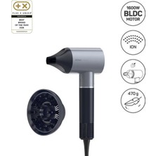 Arzum AR5169 Revolution Profesyonel İyonlu Saç Kurutma Makinesi 1600W, BLDC Motoru, Platin Gri