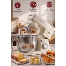 Yui M108 Easy Chef Hamur Yoğurma Makinesi Stand Mikseri Beyaz