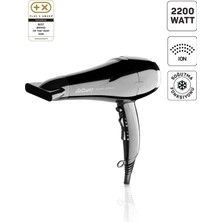 Arzum AR5007 Shiny İyonlu Saç Kurutma Makinesi, Difüzörlü Başlıklı, 2200W, Siyah