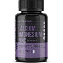 Nutriking Kalsiyum Magnezyum Çinko 60 Kapsül 30 Servis
