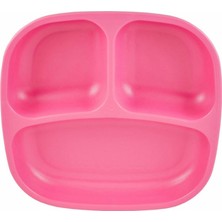 Re-Play Açık Pembe Bölmeli Tabak Sağlıklı ve Dayanıklı Tasarım ile Çocuklar İçin Uygun