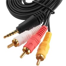 TeknoKapsül 3.5mm Stereo - 3 Boğumlu - 3rca (Discman Kablosu) 1.5 Metre