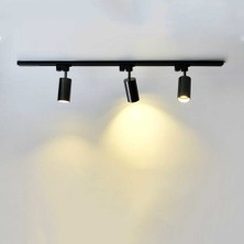 Led 360 Derece LED Ray Spot Siyah Kasa Gün Işığı 1 M 3'lü