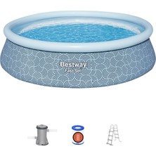 Xtoys Bestway 57372 Fast Set Çember Şişme Havuz Seti 4,57 m x 1,07 m