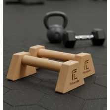 MarkEntegra Ahşap Şınav Barı (Push Up Bar) 23 cm – Kaymaz ve Dayanıklı Paralel Bar