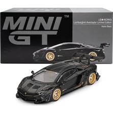 MarkEntegra 1/64 Lb Works Lamborghini Aventador Limited Edition Matte Black MGT01087