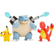 MarkEntegra Pokemon Battle Aksiyon Figür ve Figür 3'lü Set PKW2579