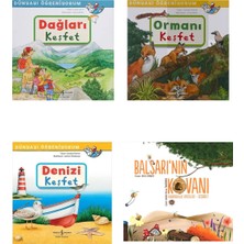 Türkiye İş Bankası Yayınları Dünyayı Öğreniyorum(Dağları Keşfet-Ormanı Keşfet-Denizi Keşfet)-Balsarı’nın Kovanı 4 Kitap Set